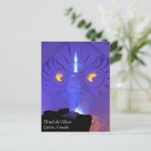 Owl Room, Hotel de Glace, Quebec, Canada Briefkaart (Staand voorkant)