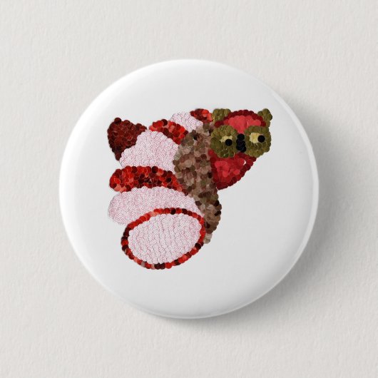 Owl Round Badge Ronde Button 5,7 Cm (Voorkant)