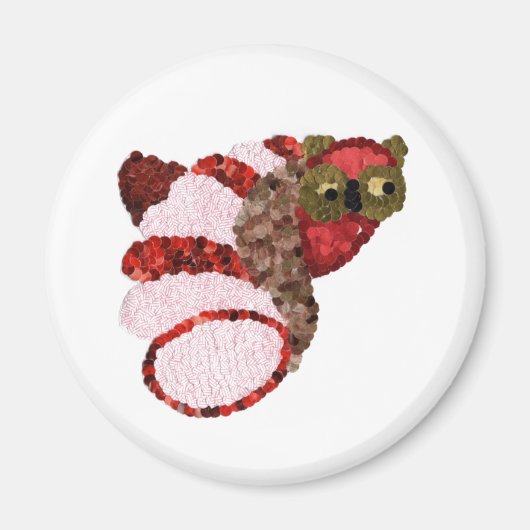 Owl Round Magnet (Voorkant)
