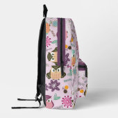 Owl roze bedrukte rugzak (Links)