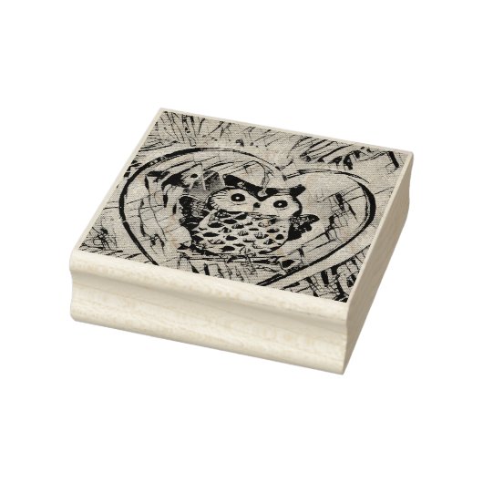 Owl Rubberstempel (Stempel)