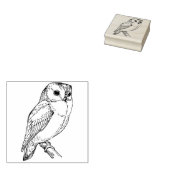 Owl Rubberstempel (Gestempeld)
