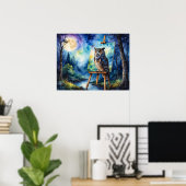 Owl schilderen poster (Thuiskantoor)