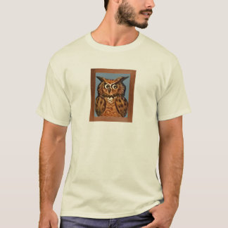 Owl schilderen t-shirt