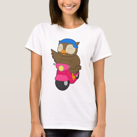 Owl Scooter T-shirt (Voorkant)