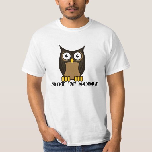 OWL SCOWL- HOOT "N"-SCOOT T-SHIRT (Voorkant)