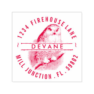  Owl Self-Inking Return Address Stamp Zelfinktende Stempel