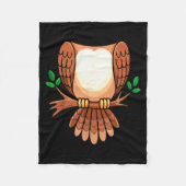 Owl Shirt Adult Men Women Kids Owl Costume  Fleece Deken (Voorkant)