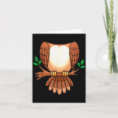 Owl Shirt Adult Men Women Kids Owl Costume  Kaart (Voorkant)