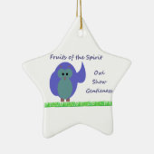 Owl Show Gentleness Star Ornament (Rechts)