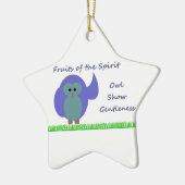Owl Show Gentleness Star Ornament (Links)