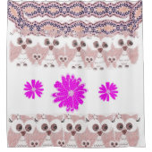 Owl Shower Curtain Douchegordijn (Voorkant)