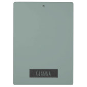 Owl Sibling Bird Waterverf | Jouw namen toevoegen Klembord (Achterkant)