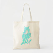 Owl Silhouette Nature Forest Bird Pastel Tote Bag (Voorkant)