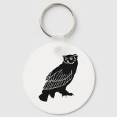 Owl Silhouette Sleutelhanger (Voorkant)
