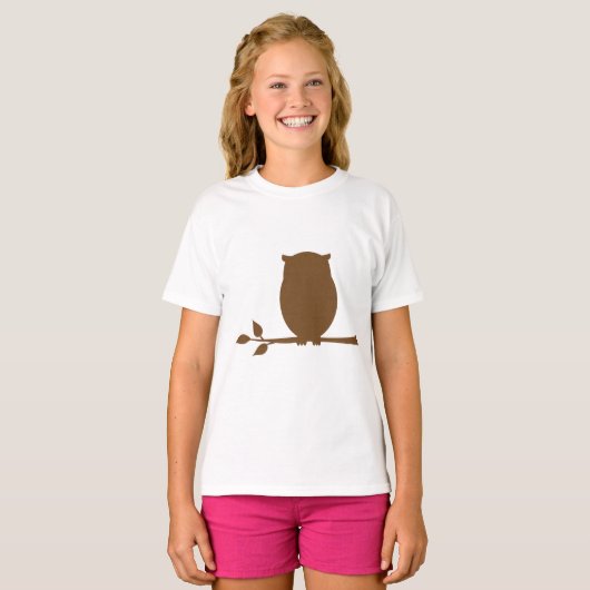 Owl Silhouette T-shirt (Voorkant volledig)