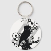 Owl Silhoutte Sleutelhanger (Voorkant)