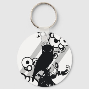 Owl Silhoutte Sleutelhanger
