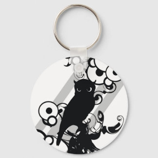 Owl Silhoutte Sleutelhanger