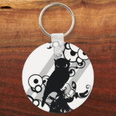 Owl Silhoutte Sleutelhanger (Voorkant)