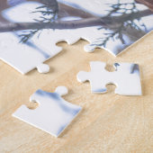 Owl Sitting in de Natuur van de Boom Puzzle Legpuzzel (Zijkant)