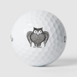 Owl Sketch Cartoon Golfballen