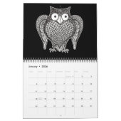 Owl Sketch Cartoon Kalender (Jan 2026)