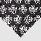 Owl Sketch Pattern Tissuepapier (Detail)