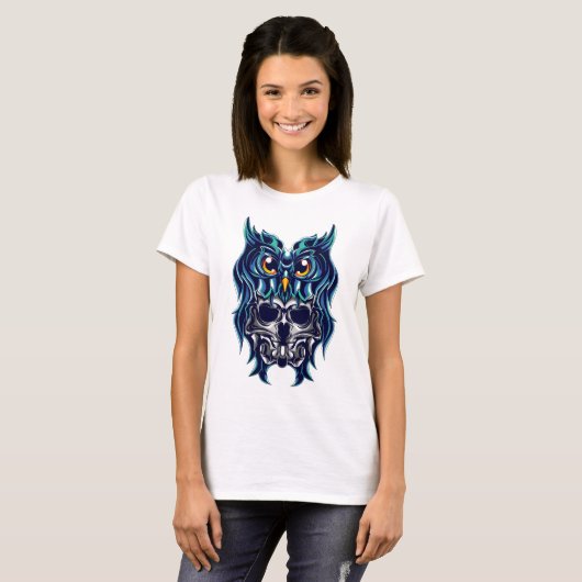 Owl Skull T-shirt (Voorkant volledig)