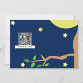 Owl Sleepover Invite Kaart (Achterkant)