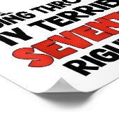 Owl Sorry I'm Cranky I'm Going Through My Terrible Poster (Hoek)