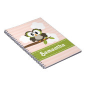 Owl spiral notebook Journal Blue Notitieboek (Rechterzijde)