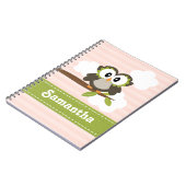 Owl spiral notebook Journal Blue Notitieboek (Linkerzijde)