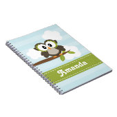 Owl spiral notebook Journal Blue Notitieboek (Rechterzijde)