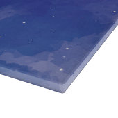 Owl Spirit Animal Blue Decorative Cutting Board Snijplank (Hoek)