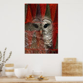 Owl Spirit door Gregory Gallo Poster (Keuken)