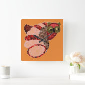 Owl Square Kitchen Clock Vierkante Klok (Huis)