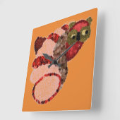 Owl Square Kitchen Clock Vierkante Klok (Hoek)