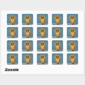Owl Square Sticker (Vel)