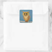 Owl Square Sticker (Tas)