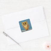 Owl Square Sticker (Envelop)