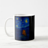 Owl Starry Cute Night Van Gogh Owl Bird Lovers Wom Koffiemok (Links)