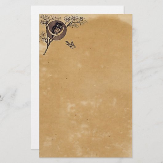 Owl Stationery Briefpapier (Voorkant / Achterkant)