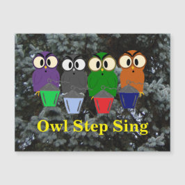 Owl Step Sing Bryn Mawr Lantern Magnetic Card