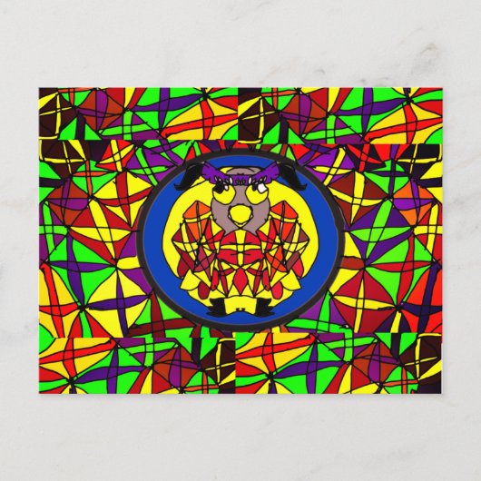 Owl Stijlillustraties Briefkaart (Voorkant)