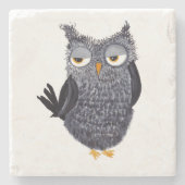Owl Stone Onderzetter (Voorkant)