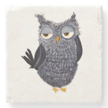 Owl Stone Onderzetter