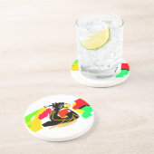 Owl style nice zandsteen onderzetter (Zijkant)