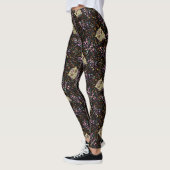 Owl Suikerschedel en roze Paarse blauwe mint Leggings (Links)