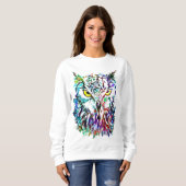 Owl Sweatshirt | Kleurig Owl Sweatshirt | Eigenaar (Voorkant volledig)